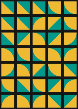 Soyut Geometrik Desen üretken hesaplama sanatı çizimi