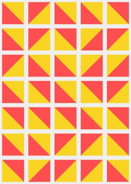 Soyut Geometrik Desen, üretken hesaplama sanatı çizimi