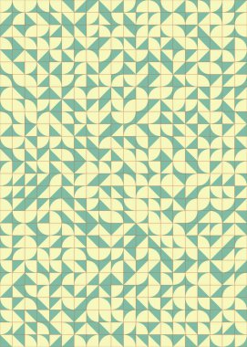 Soyut Geometrik Desen, üretken hesaplama sanatı çizimi