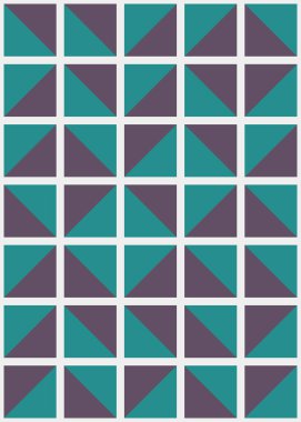 Soyut Geometrik Desen, üretken hesaplama sanatı çizimi