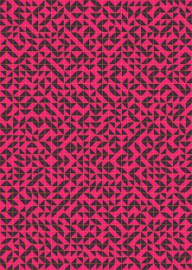 Soyut Geometrik Desen üretken hesaplama sanatı çizimi