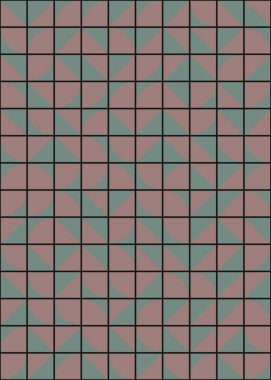 Soyut Geometrik Desen üretken hesaplama sanatı çizimi