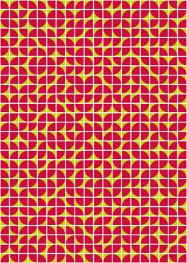 Soyut Geometrik Desen, üretken hesaplama sanatı çizimi