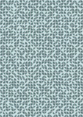 Soyut renk geometrik mozaik desen üretici hesaplama sanatı illüstrasyonu, fayans renk parçalarının taklit edilmesi