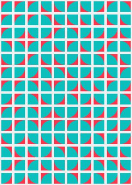 Soyut Geometrik Desen üretken hesaplama sanatı çizimi