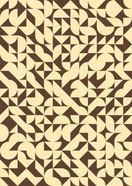 Soyut Geometrik Desen, üretken hesaplama sanatı çizimi