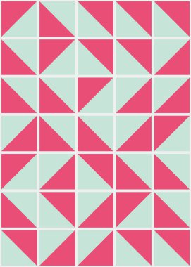 Soyut Geometrik Desen, üretken hesaplama sanatı çizimi