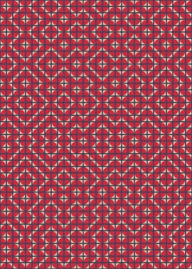 Soyut Geometrik Desen üretken hesaplama sanatı çizimi