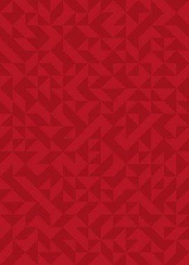 Soyut renk geometrik mozaik desen üretici hesaplama sanatı illüstrasyonu, fayans renk parçalarının taklit edilmesi
