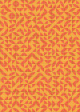 Soyut renk geometrik mozaik desen üretici hesaplama sanatı illüstrasyonu, fayans renk parçalarının taklit edilmesi