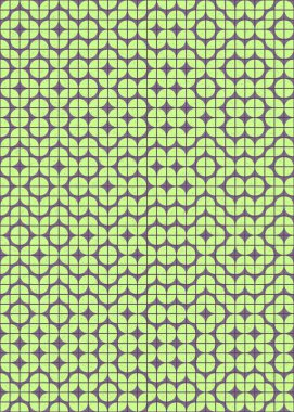 Soyut Geometrik Desen üretken hesaplama sanatı çizimi