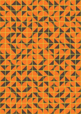 Soyut Geometrik Desen üretken hesaplama sanatı çizimi