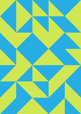 Soyut Geometrik Desen üretken hesaplama sanatı çizimi