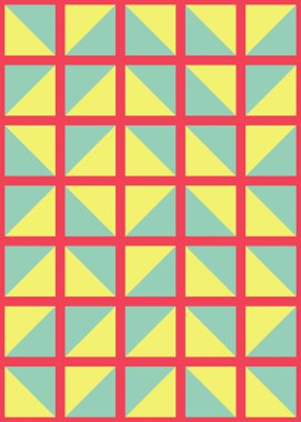 Soyut Geometrik Desen üretken hesaplama sanatı çizimi