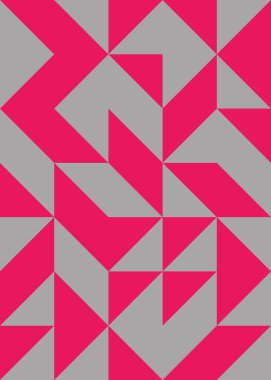 Soyut Geometrik Desen, üretken hesaplama sanatı çizimi