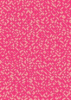 Soyut Geometrik Desen, üretken hesaplama sanatı çizimi