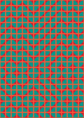 Soyut Geometrik Desen üretken hesaplama sanatı çizimi