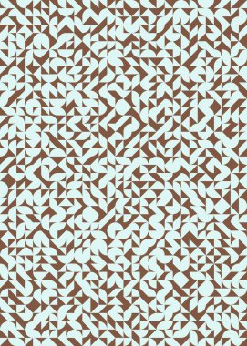 Soyut Geometrik Desen, üretken hesaplama sanatı çizimi