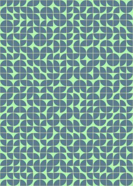 Soyut Geometrik Desen üretken hesaplama sanatı çizimi