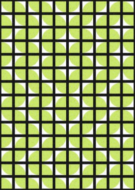 Soyut Geometrik Desen üretken hesaplama sanatı çizimi