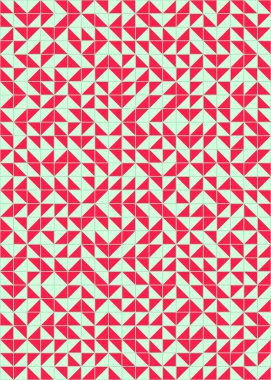 Soyut Geometrik Desen üretken hesaplama sanatı çizimi