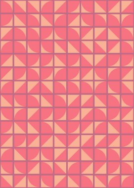 Soyut Geometrik Desen, üretken hesaplama sanatı çizimi