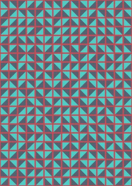 Soyut Geometrik Desen, üretken hesaplama sanatı çizimi