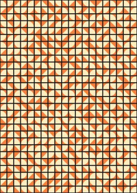 Soyut Geometrik Desen üretken hesaplama sanatı çizimi