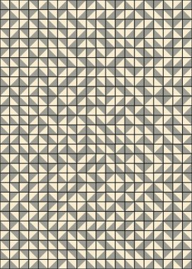 Soyut Geometrik Desen, üretken hesaplama sanatı çizimi