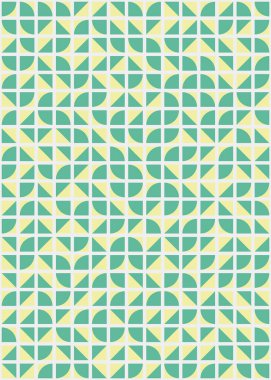 Soyut Geometrik Desen üretken hesaplama sanatı çizimi