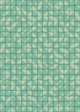 Soyut Geometrik Desen, üretken hesaplama sanatı çizimi