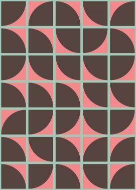 Soyut Geometrik Desen üretken hesaplama sanatı çizimi