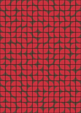 Soyut Geometrik Desen üretken hesaplama sanatı çizimi