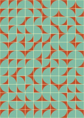 Soyut Geometrik Desen, üretken hesaplama sanatı çizimi