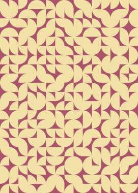 Soyut Geometrik Desen üretken hesaplama sanatı çizimi