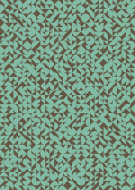 Soyut Geometrik Desen, üretken hesaplama sanatı çizimi