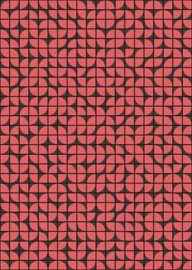 Soyut Geometrik Desen üretken hesaplama sanatı çizimi