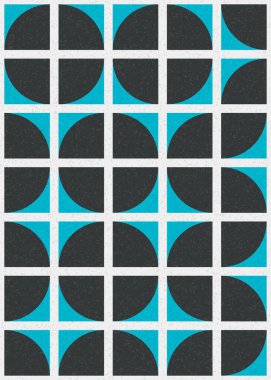 Soyut Geometrik Desen üretken hesaplama sanatı çizimi