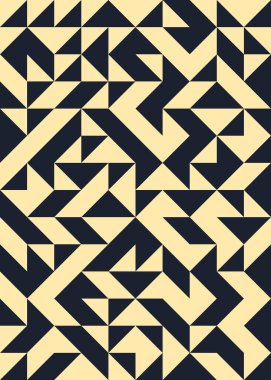 Soyut Geometrik Desen üretken hesaplama sanatı çizimi