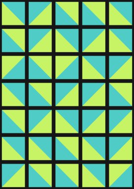 Soyut Geometrik Desen üretken hesaplama sanatı çizimi