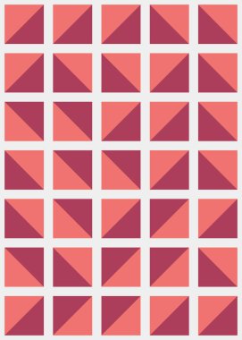 Soyut Geometrik Desen, üretken hesaplama sanatı çizimi