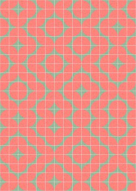 Soyut Geometrik Desen, üretken hesaplama sanatı çizimi