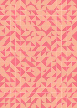 Soyut Geometrik Desen, üretken hesaplama sanatı çizimi