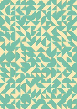 Soyut Geometrik Desen, üretken hesaplama sanatı çizimi