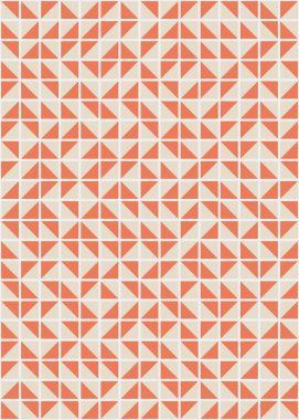 Soyut renk geometrik mozaik desen üretici hesaplama sanatı illüstrasyonu, fayans renk parçalarının taklit edilmesi