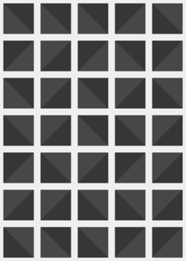 Soyut renk geometrik mozaik desen üretici hesaplama sanatı illüstrasyonu, fayans renk parçalarının taklit edilmesi