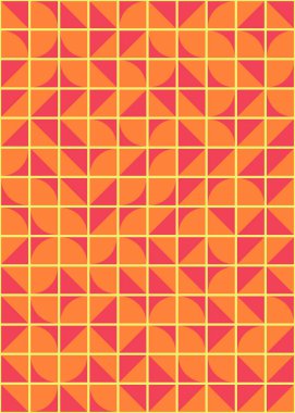 Soyut Geometrik Desen üretken hesaplama sanatı çizimi