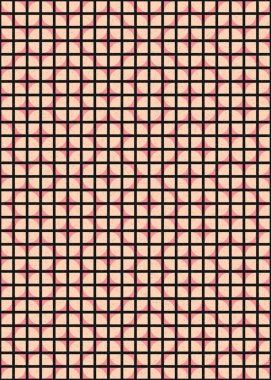 Soyut Geometrik Desen, üretken hesaplama sanatı çizimi