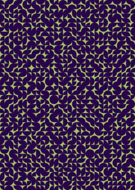 Soyut Geometrik Desen, üretken hesaplama sanatı çizimi