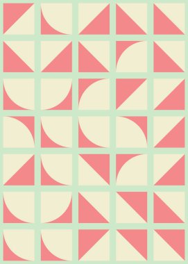 Soyut Geometrik Desen üretken hesaplama sanatı çizimi